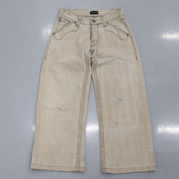 Emporio Armani Cream Denim Pants