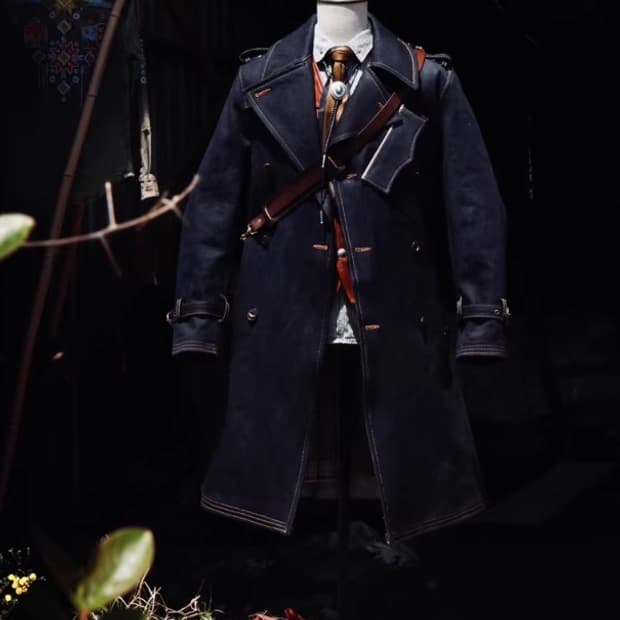 WW1 22oz 밀리터리 헤비웨이트 트렌치 코트 데님 / 2xl