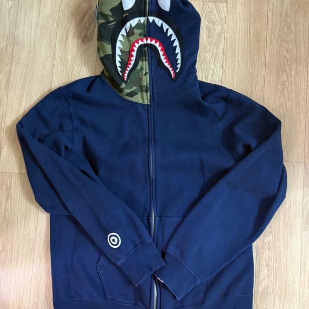 정품 베이프 후드집업 XL