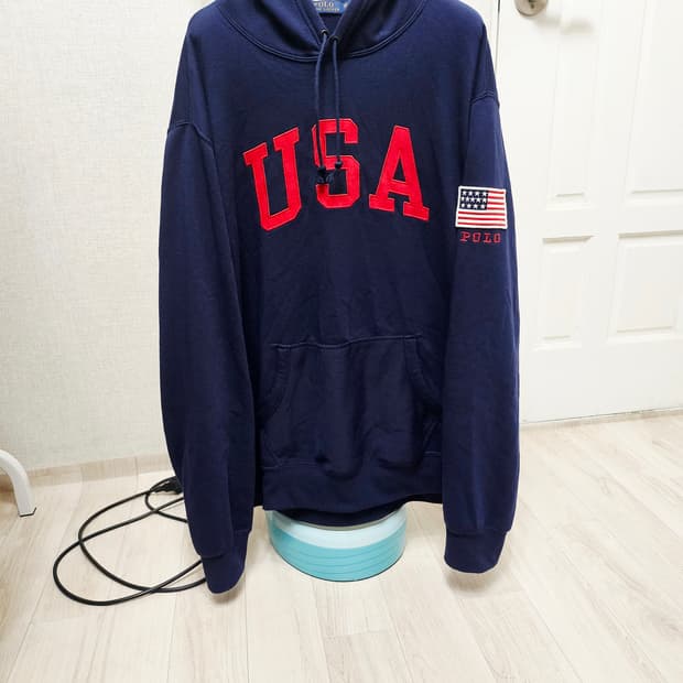 (110~120)2XL☆초대장급☆ 랄프로렌폴로 USA성조기[네이비]후드티