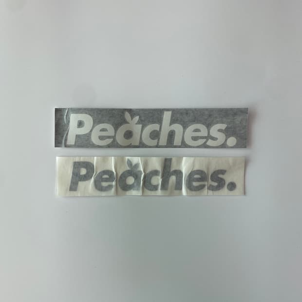🏎️ [Peaches.] 피치스 오리지널 화이트 데칼 [s]