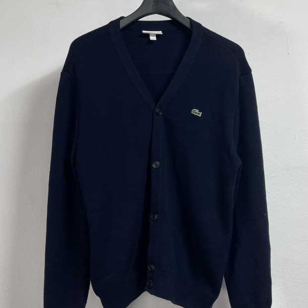 라코스테 신형 네이비 헤비 울 가디건 (on.324)