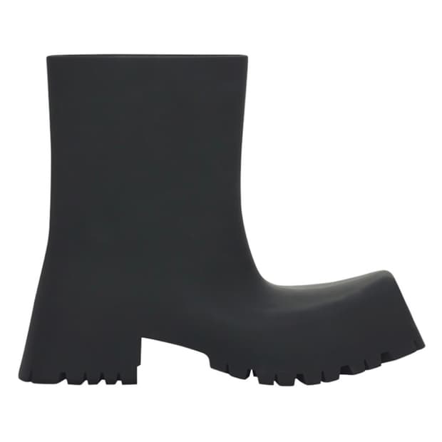 발렌시아가 트루퍼 러버 부츠 블랙