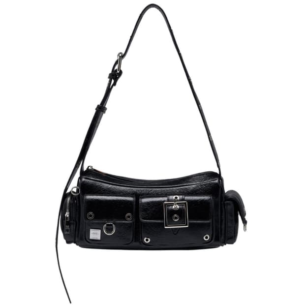 블랙퍼플 미니 포트리스백 블랙