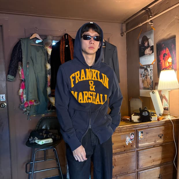 Made in italy 프랭클린 앤 마샬 후드 집업 M