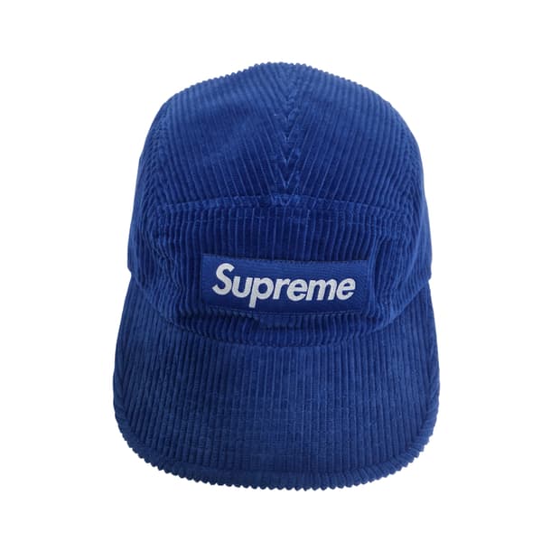 슈프림 코듀로이 캠프캡 블루