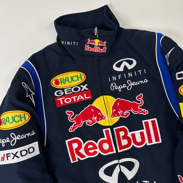  레드불 F1 다크 네이비 나일론 레이싱 자켓(100-105)