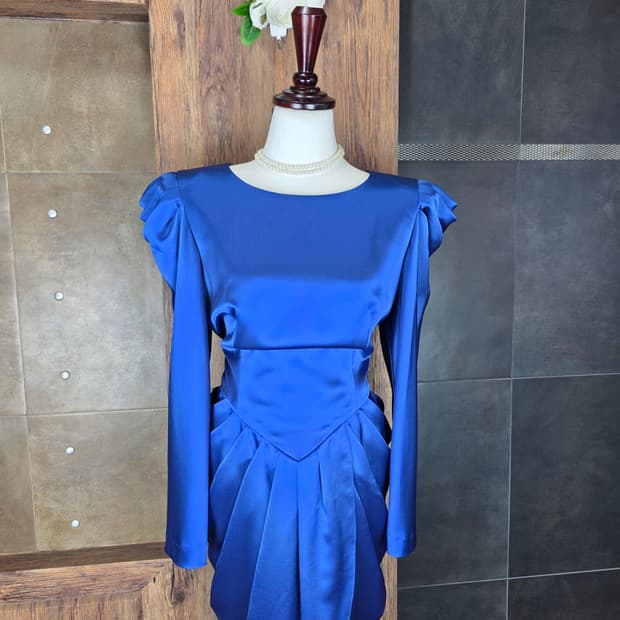 로얄블루 럭셔리 드레스