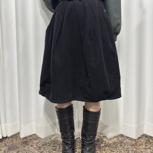 corduroy midi skirt