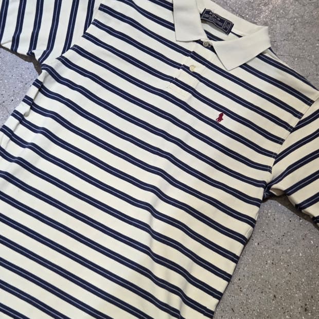 Polo 폴로 스트라이프 반팔 카라티