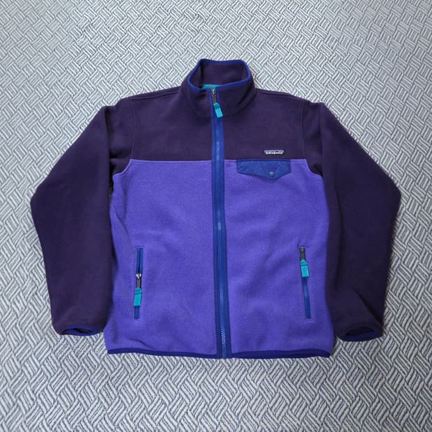 (S/ 55)파타고니아 퍼플 신칠라 풀집업 플리스 자켓