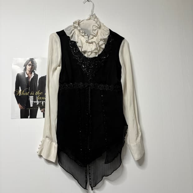 고딕 공겜여주 블라우스 일괄