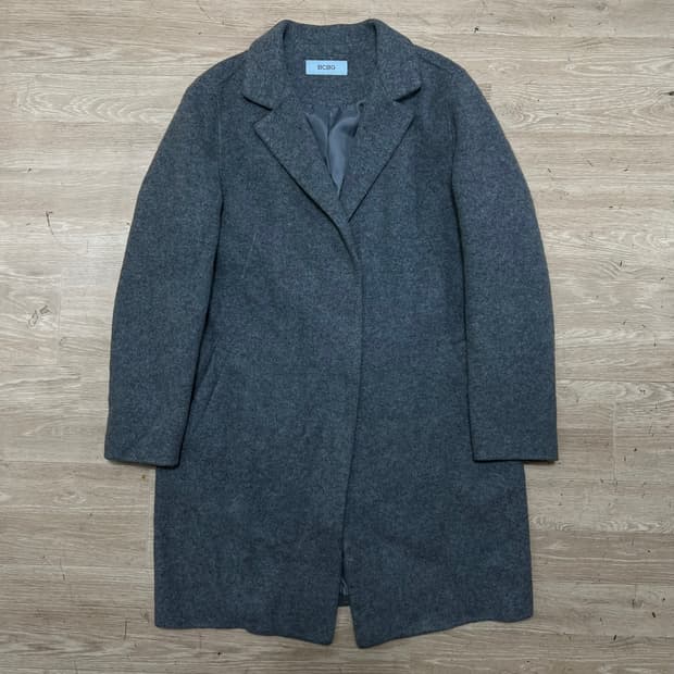 비씨비지 BCBG 여성  싱글 롱코트 [블루쉬 그레이] 88-96-160