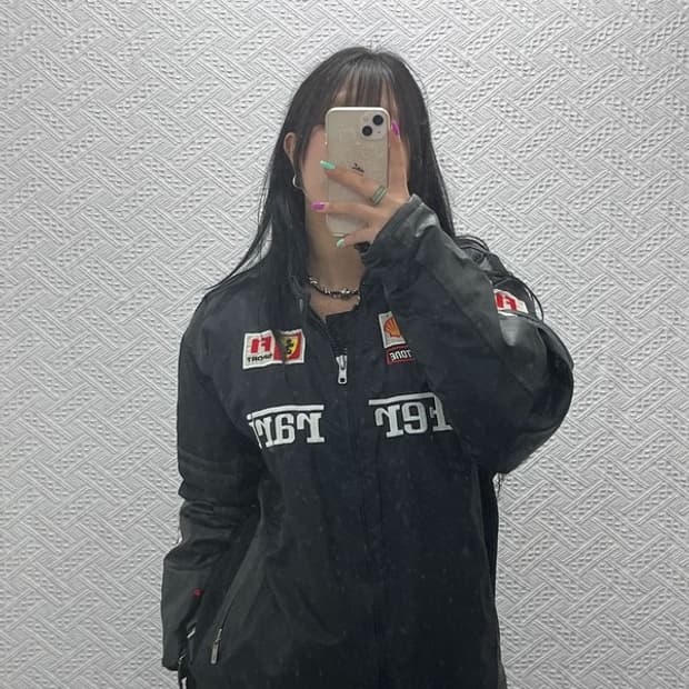 페라리 X 보다폰 패치워크 모터스포츠 레이싱 자켓 XL C07256