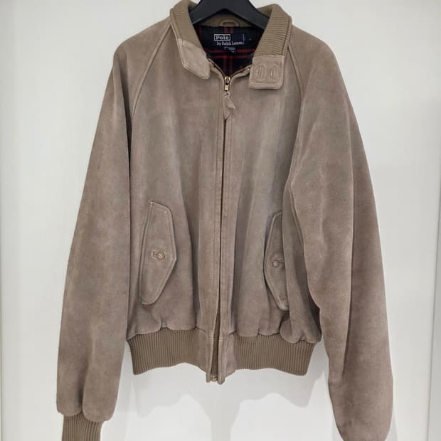 폴로 스웨이드 바라쿠타 헤링턴 자켓