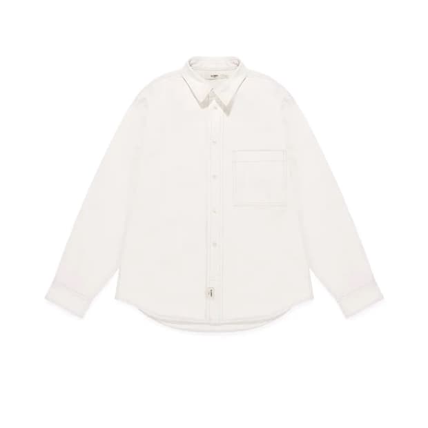 [M] 글로니 G 클래식 코튼 트윌 셔츠 화이트