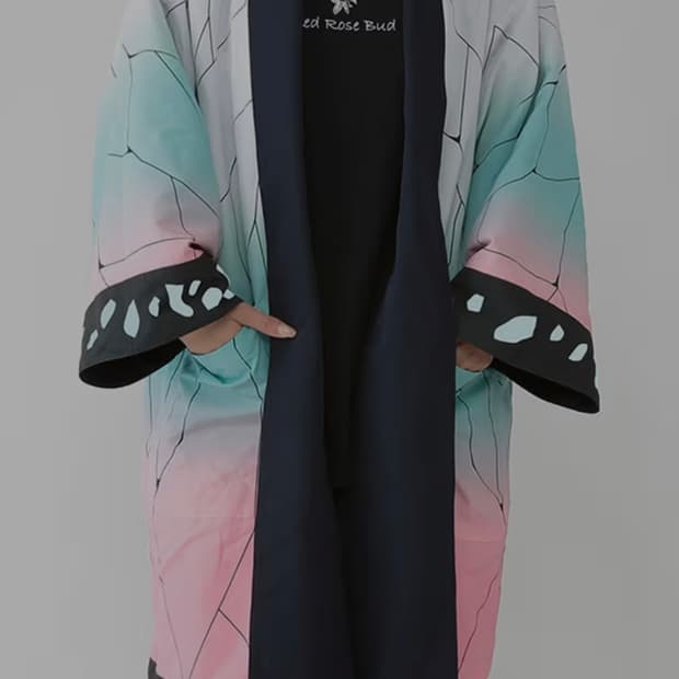 귀멸의 칼날 시노부 하오리 리버시블 가운(정품)