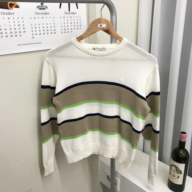 디올 CD로고 니트