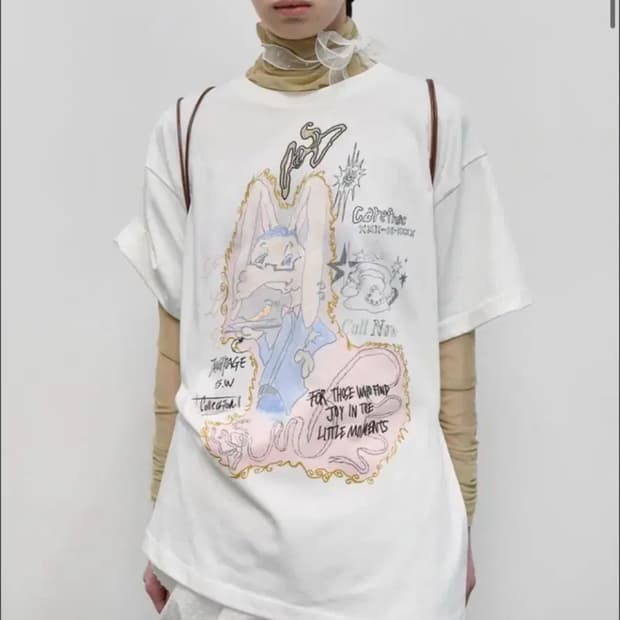 타입서비스 Rabbit Ruched Top [White]