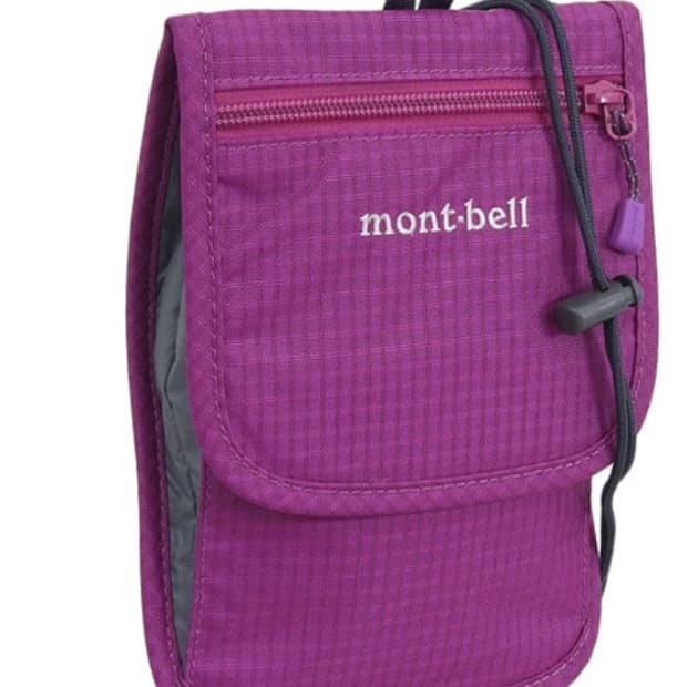 몽벨 숄더 지갑 나일론 핑크 지갑