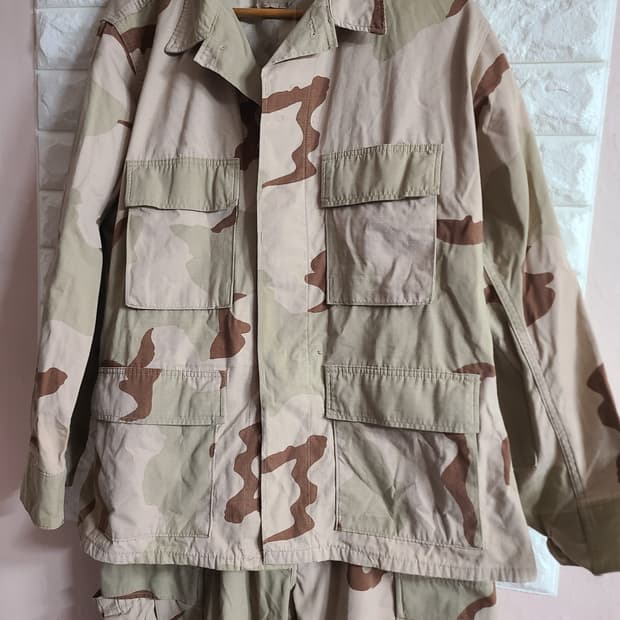 미군군복 사막 전투복 세트