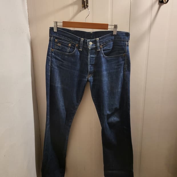RRL 더블엘알 슬림핏  셀비지 데님 29인치