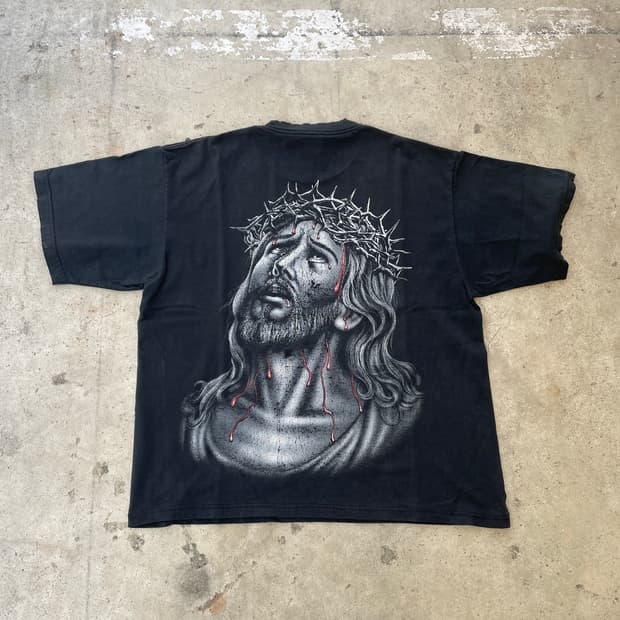 90-00s Jesus Christ Distressed T-shirt