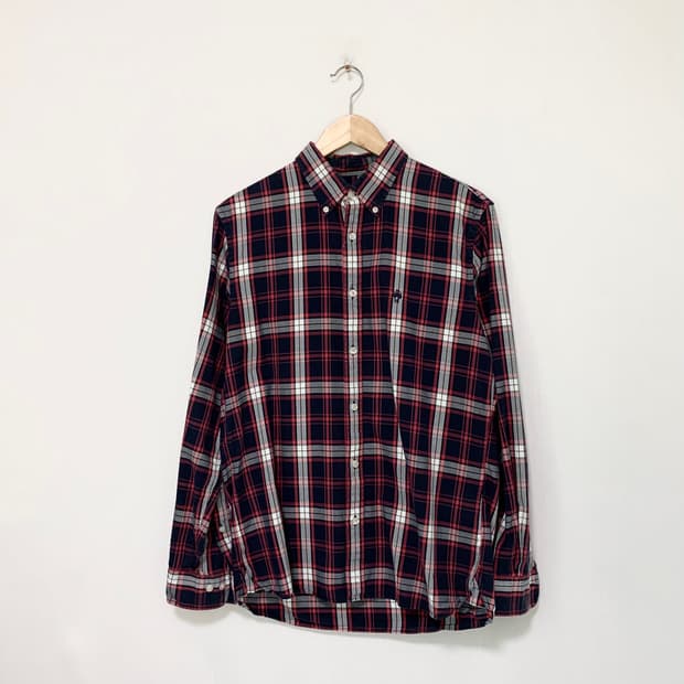 브룩스브라더스 체크 셔츠 남방 M 00s 빈티지 남녀공용