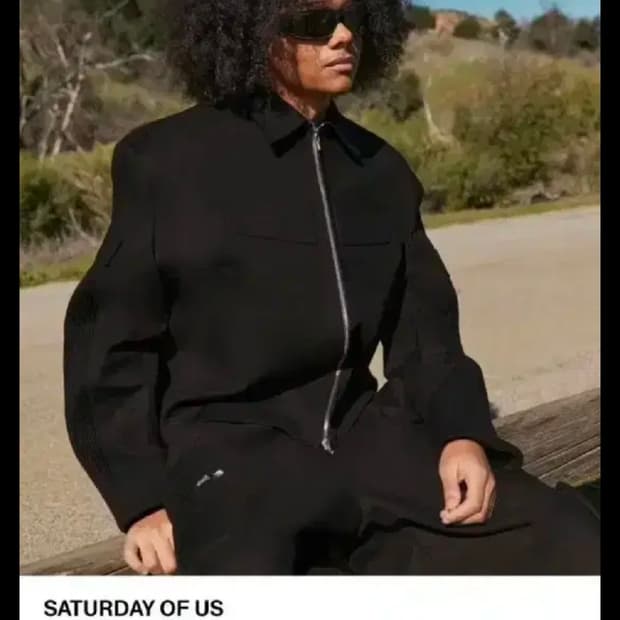 stu 엠보 레이싱 자켓 M