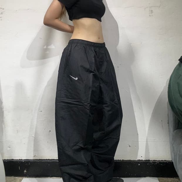 00s 나이키 새상품 블랙 인터밀란 한정판 와이드 트랙 팬츠