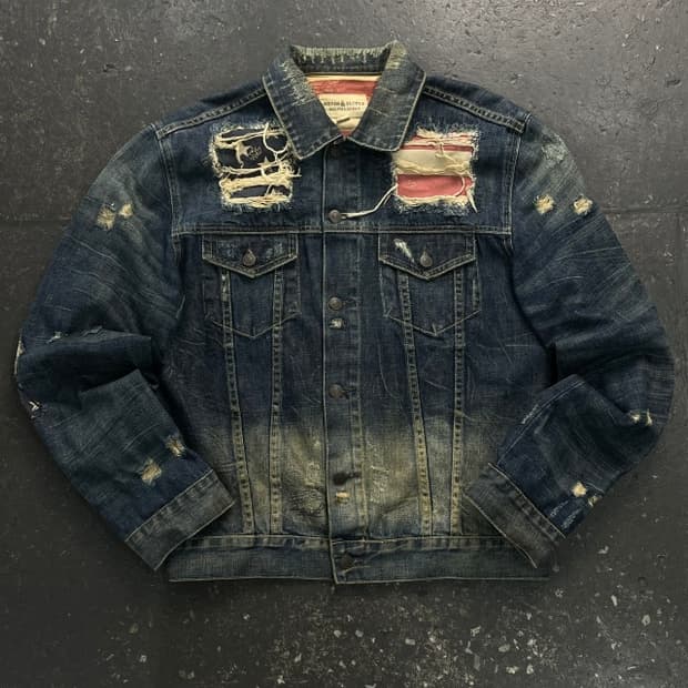 100 데님 앤 서플라이 랄프로렌 성조기 데님자켓