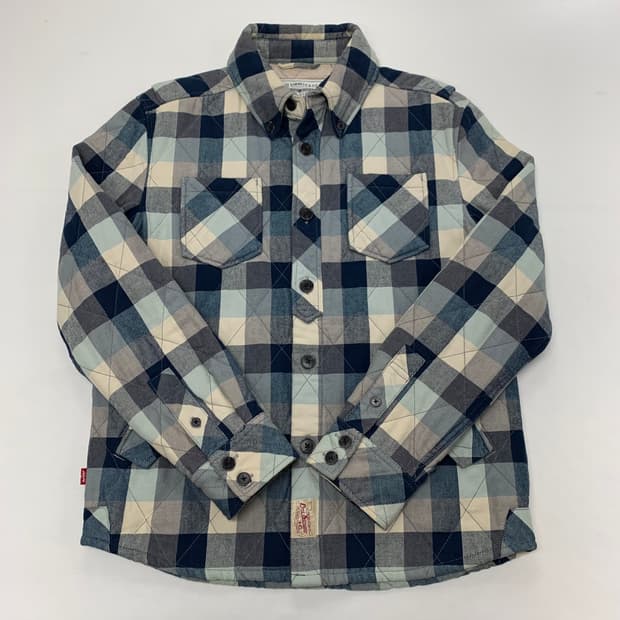 리바이스 체크 퀄티드 셔츠 자켓 (L)