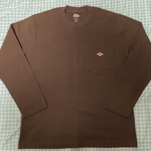 단톤 포켓 롱슬리브 브라운