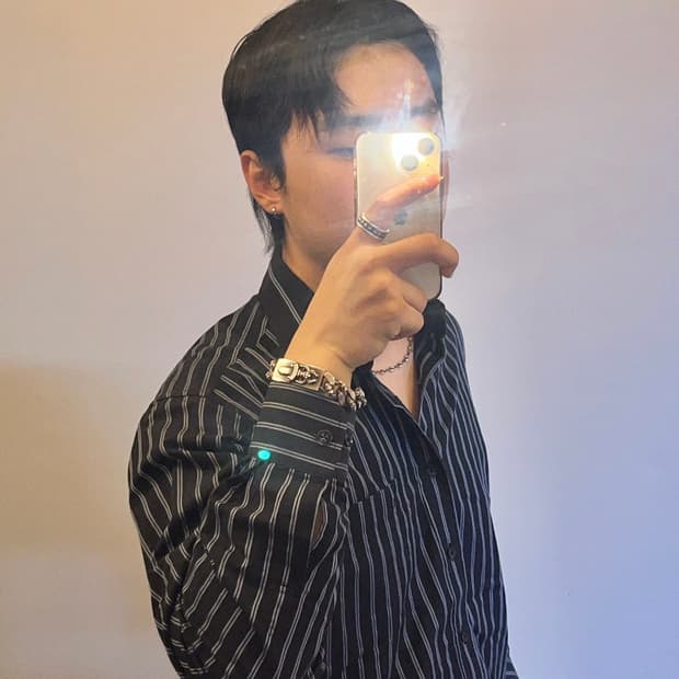 발렌시아가 빈티지 스트라이프 셔츠