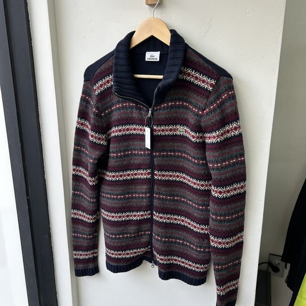 15424 - 라코스테 페어아일 니트 집업