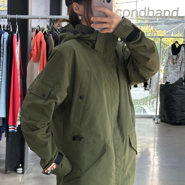 노스페이스 화이트라벨 고프코어 아론윈드자켓