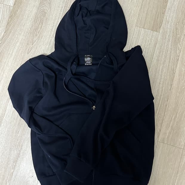 슬림 후드집업 네이비 