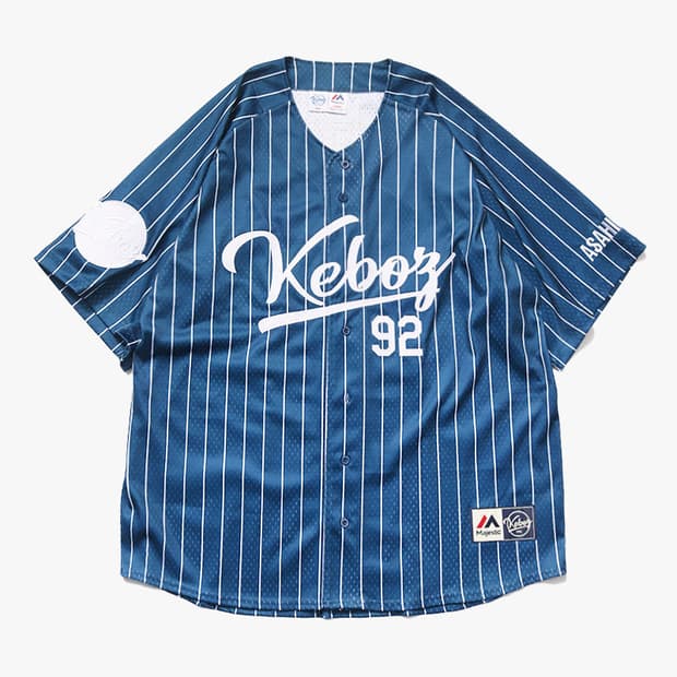 KEBOZ X MAJESTIC - MESH BASEBALL SHIRT
