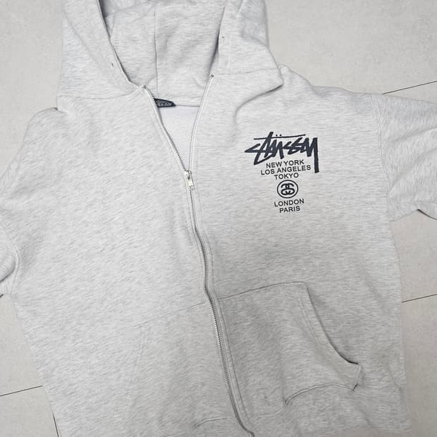 스투시 월드투어 후드 집업