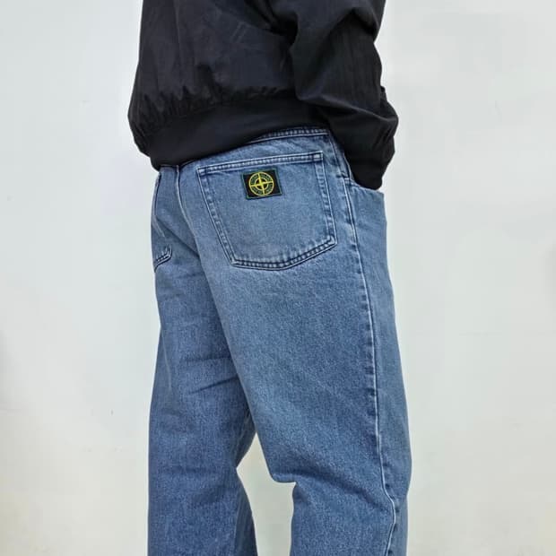 90s스톤아일랜드 그린엣지 데님