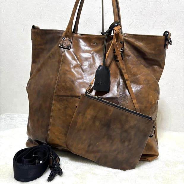 디케이드 DECADE 오일소가죽 토트백