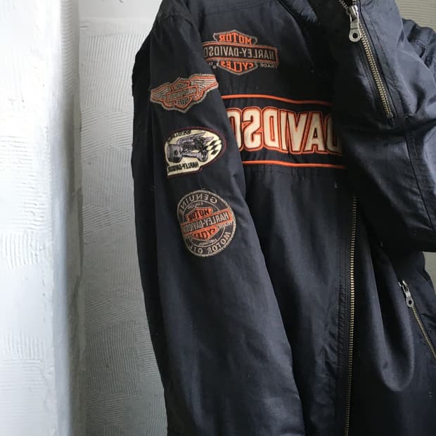 Harley Davidson 할리데이비슨 모터사이클 나일론 레이싱 자켓 