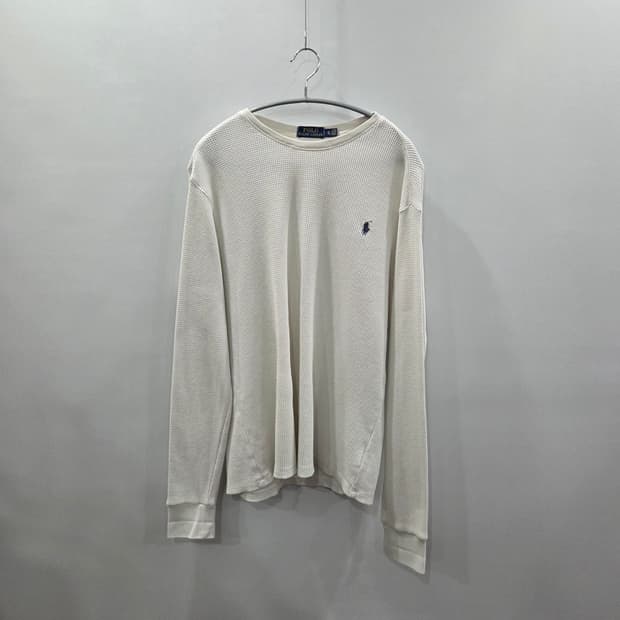 폴로랄프로렌 와플 롱슬리브 화이트 XL