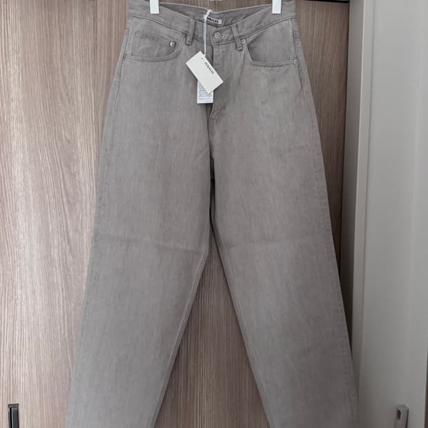 26SS 오라리 페이디드 데님 와이드 팬츠