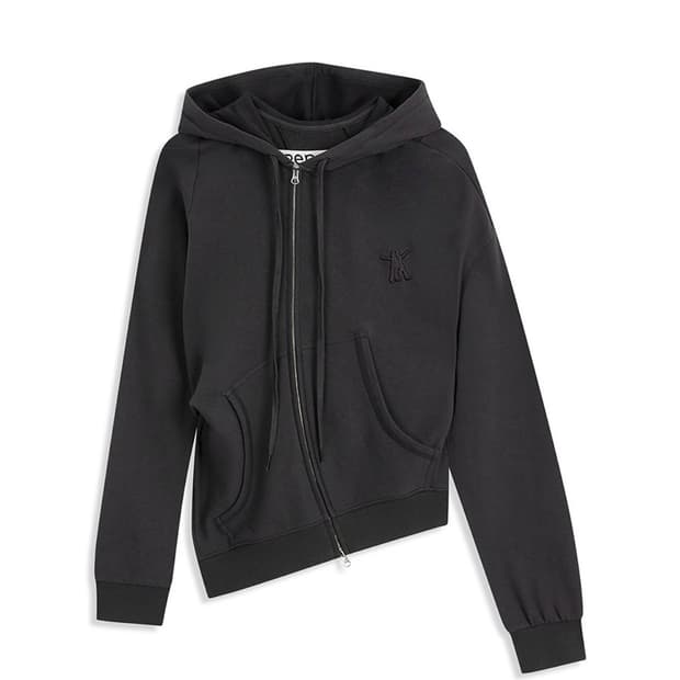 오픈와이와이 후드집업 차콜 s