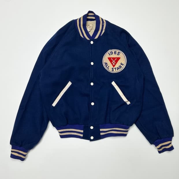 60s vintage wool varsity jacket