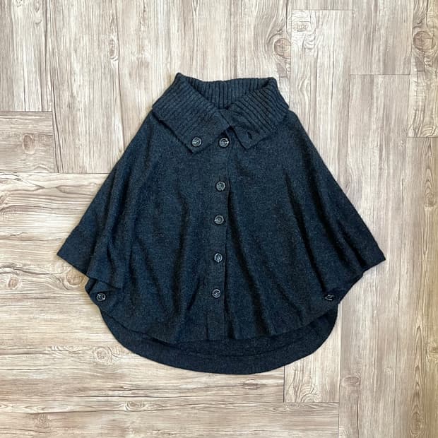 imana 버튼업 케이프 자켓