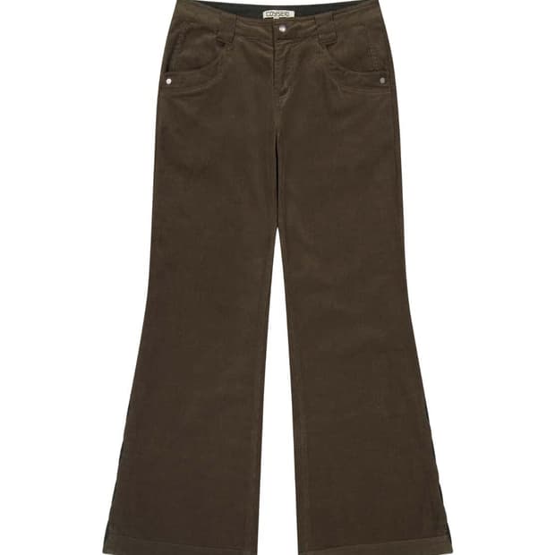 코이세이오 리프 컷 코듀로이 팬츠 브라운