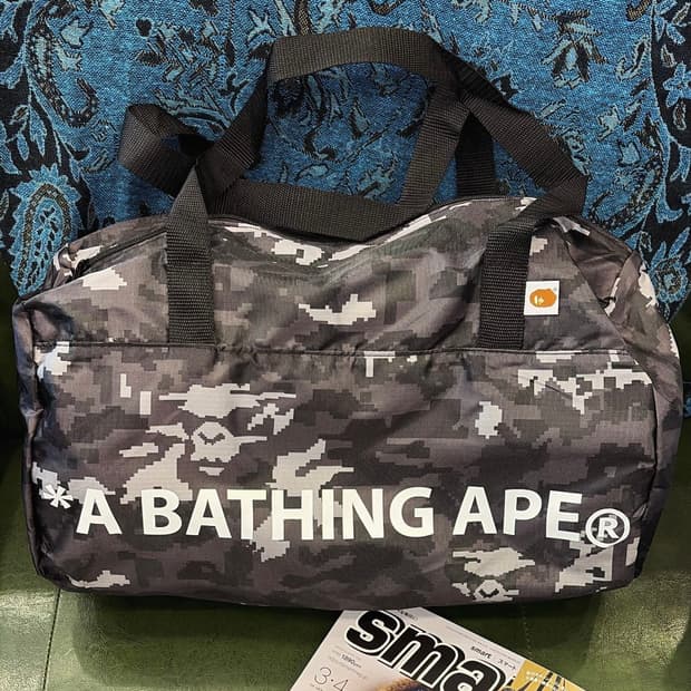 베이프 부록 A Bathing Ape 카모 보스턴백 가방 미개봉