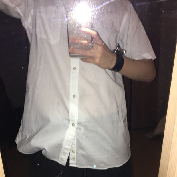 Burberry White Sort-sleeve shirt